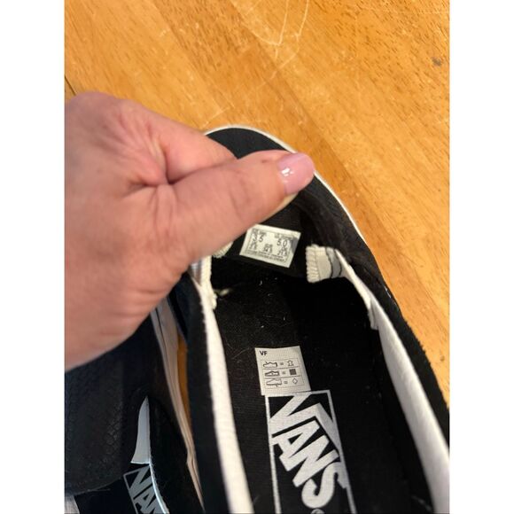Vans Classic Slip-On Platform shoes with a black suede embossed upper Womens Siz - Picture 12 of 13